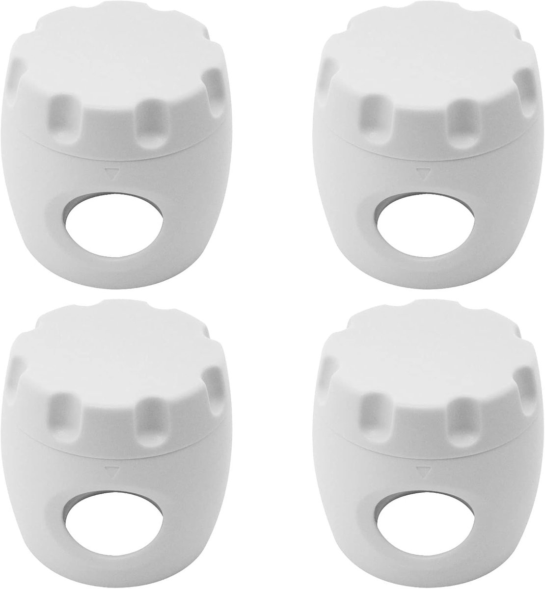 Image of 4 stuks - Kindersloten voor deurklinken - Kinderveilige deurgreephoezen - Kinderbeveiligingsartikelen - Eenvoudig te installeren en te verwijderen - Wit
