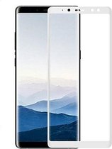 Samsung Galaxy A8 2018 full cover Screenprotector Tempered Glass Wit