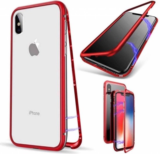 Magnetisch hoesje iPhone Xr Case - Rood- iPhone Xr | bol.com