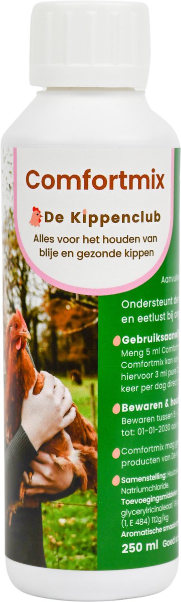 De Kippenclub Comfortmix 250ML voor het verzachten van de pijn