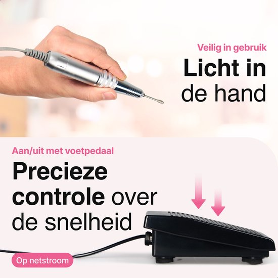 Elektrische Nagelvijl - Nagelfrees Complete Set 35000 RPM - Manicure & Pedicure - Vivid Green
