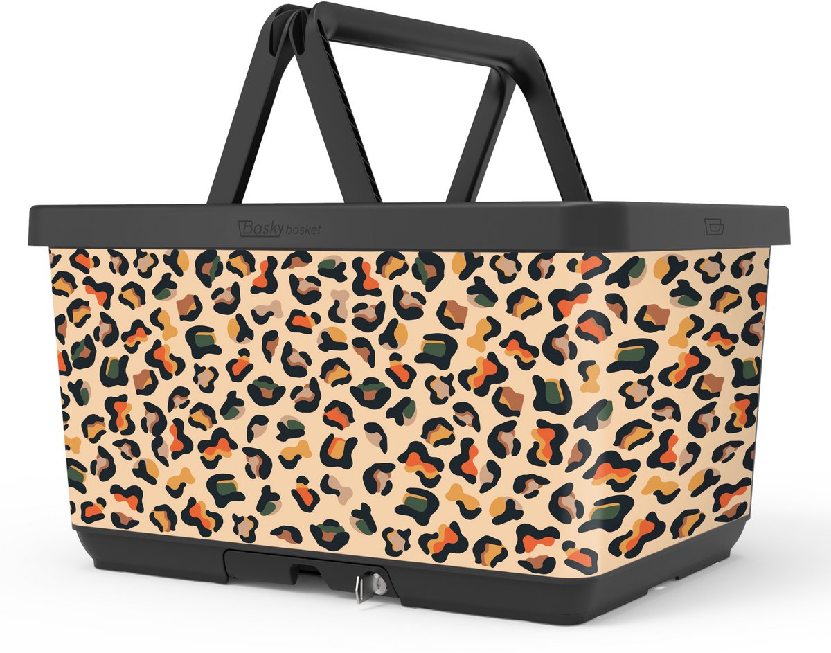 Fietsmand Basky fietsmand 2.0 Wild Gekleurd