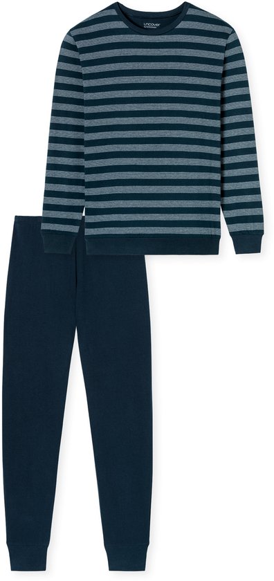 Schiesser Pantalon long pyjama - 804 Blue - taille L (L) - Hommes Adultes - 100% coton - 181534-804-L