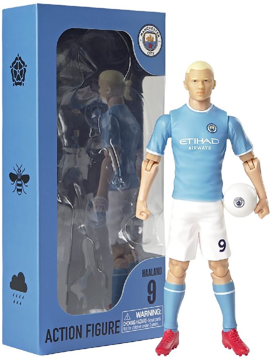 van der Meulen Manchester City Haaland pluche pop 20cm voetbal.