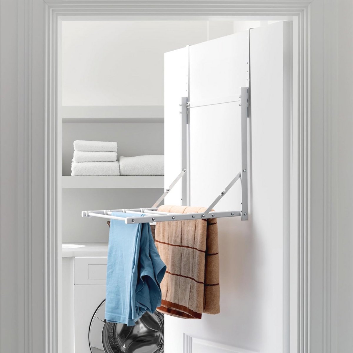 Goedkoopste Inklapbaar Ruimtebesparend Hangend Wasrek - Verstelbare Droogrekken voor Efficiënt Drogen