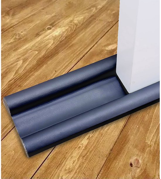 Dappermann Dubbele tochtstrip - Voor onder de deur - Aanpasbaar - 95 cm