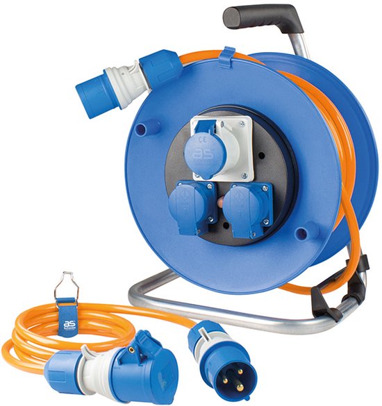 Rubberen kabelhaspel X-Gum IP44 / professionele kabelhaspel voor de bouwplaats van
