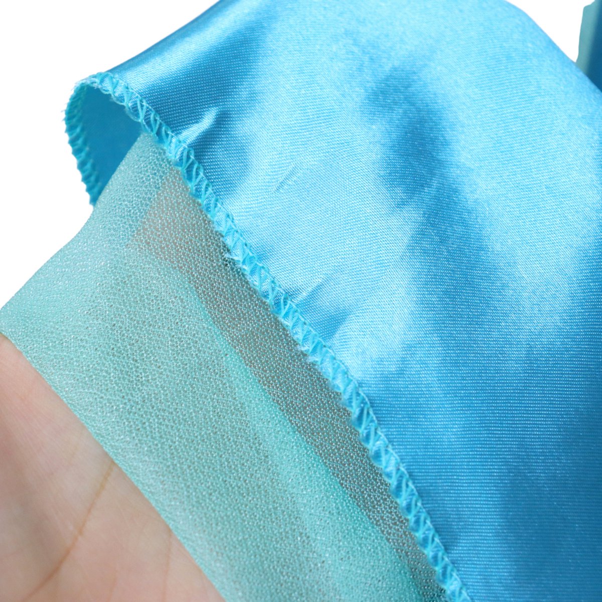 Joya Party® Verkleed Jurk Volwassenen | Blauwe Glamour Jurk | Carnaval Verkleedjurk Dames | Prinsessenjurk Vrouwen | ijsprinces | Carnavalskleding | Maat L — afbeelding 11