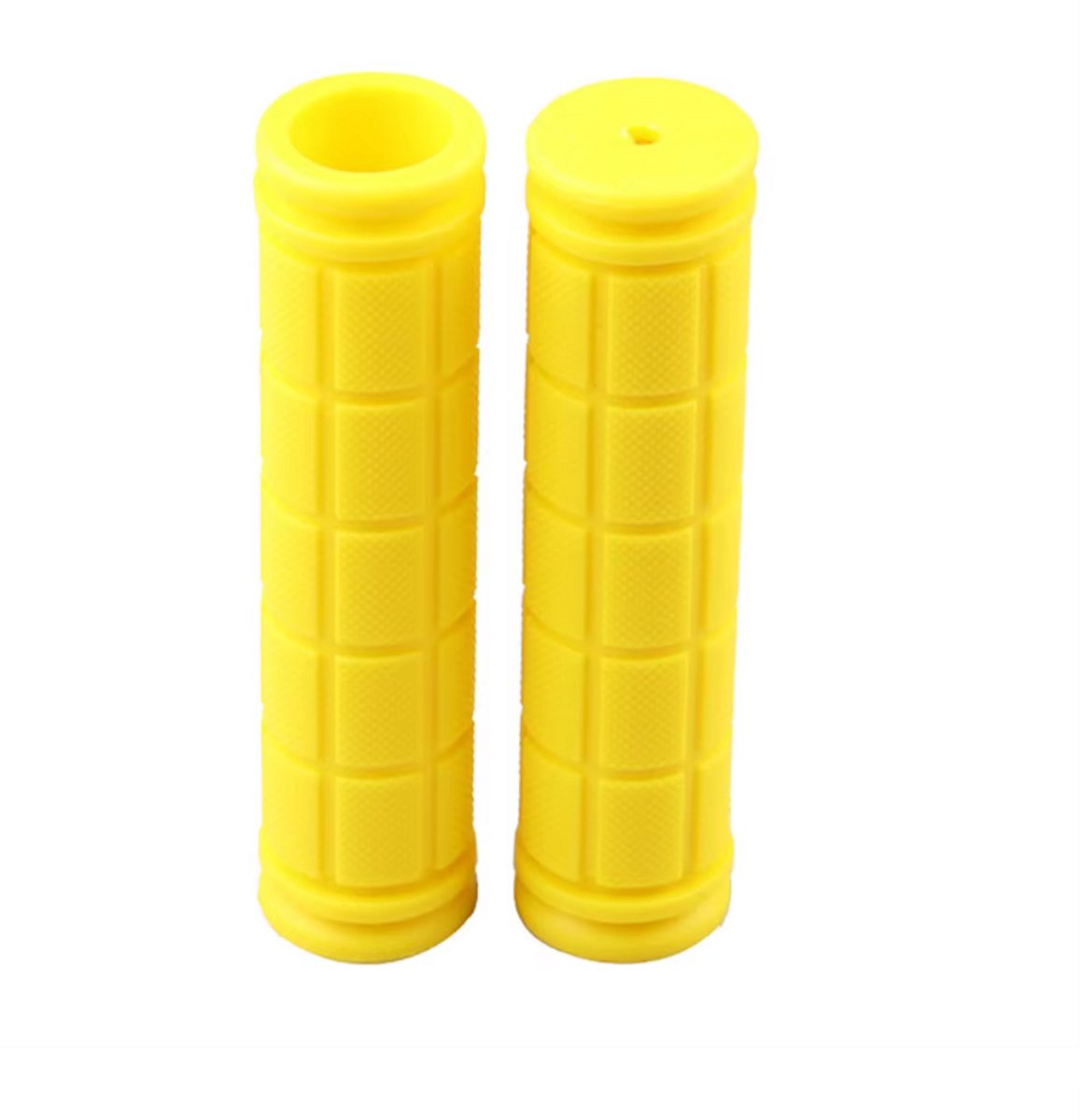 Rieba® Handvatten Kinderfiets 120mm - Fiets - Step - Binnen diameter 22mm - Kinderen - Rubber - Antislip - Geel