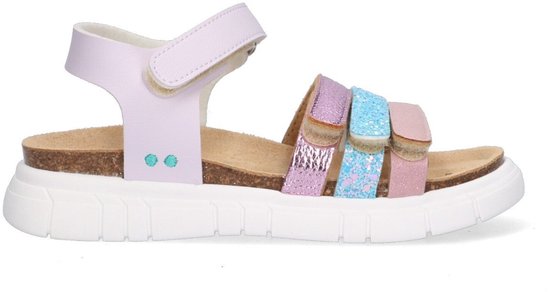 Sandales pour femmes plates pour Filles BunniesJR 225422-771 - Violet - Similicuir - Fermetures velcro