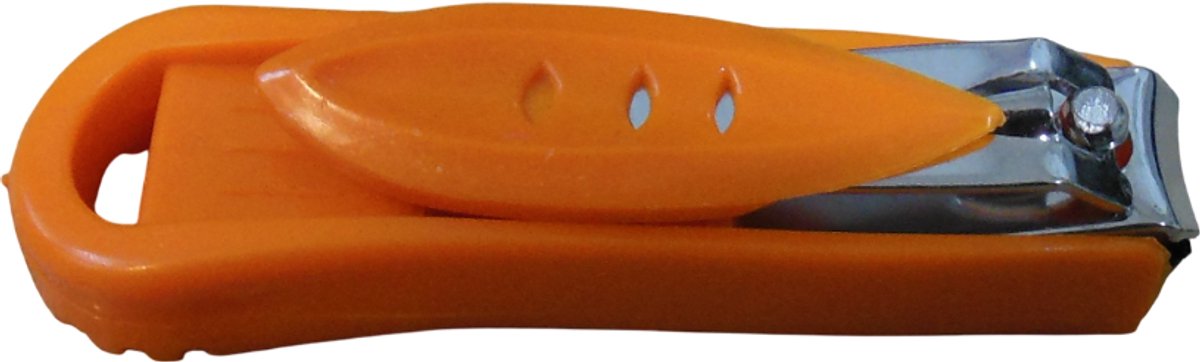 Nagelknipper inclusief opvangbakje oranje