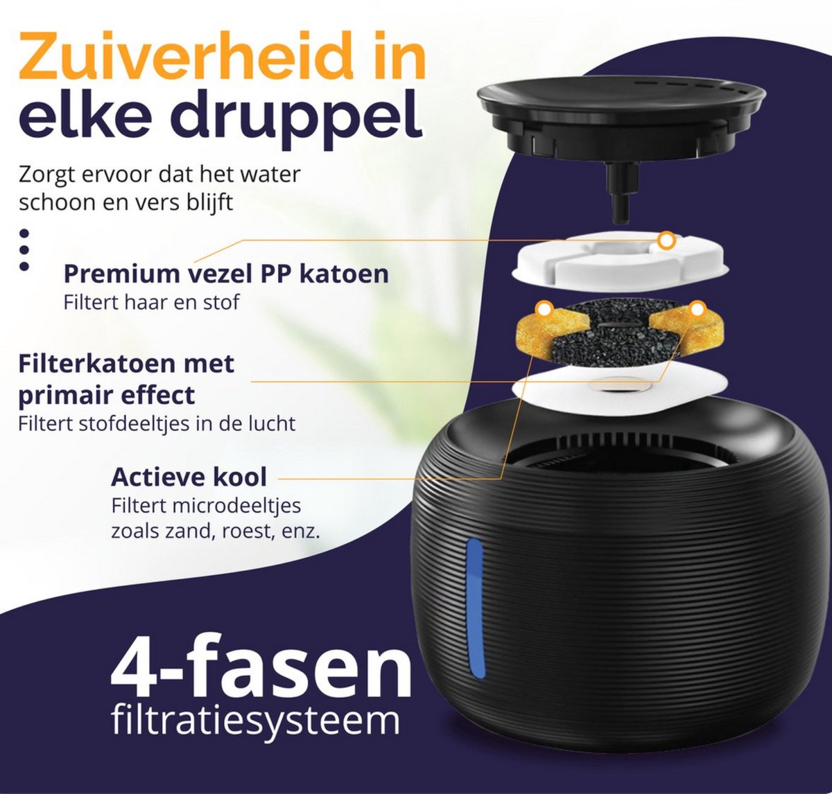 Viervoeter - Stille Drinkfontein voor Huisdieren thumbnail 5