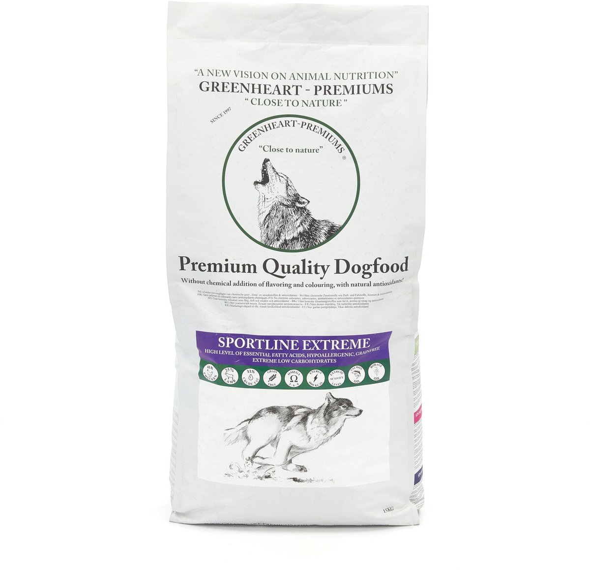 Greenheart-premiums Greenheart-premiums Hondenvoer Sportline Extreme 12 kg