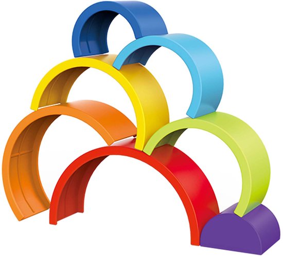 Little Stars Baby Stapeltoren Regenboog, 7dlg. van Little Stars® — afbeelding 2