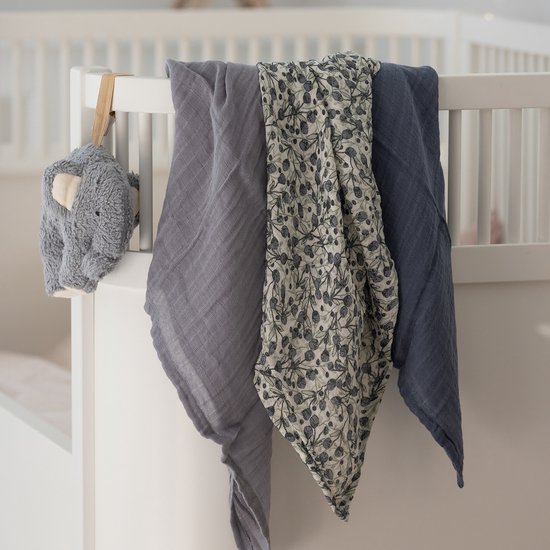 Sebra Hydrofiele Doeken Set - Blue Olive - Forest Lake Blue - 3 Stuks van Sebra. — afbeelding 5