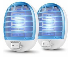 Twenty4seven® Anti Muggenlamp 2 Stuks - Elektrische Muggenvanger - Insectenlamp - Muggenstekker - Vliegenvanger Elektrisch - Vliegenlamp voor Binnen & Buiten