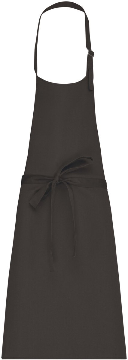 Kariban Katoenen schort zonder zak K895 - Dark Grey - One size