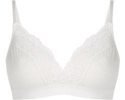 Hunkemöller Dames Lingerie Voorgevormde bh zonder beugel Sophie - Wit - maat B100