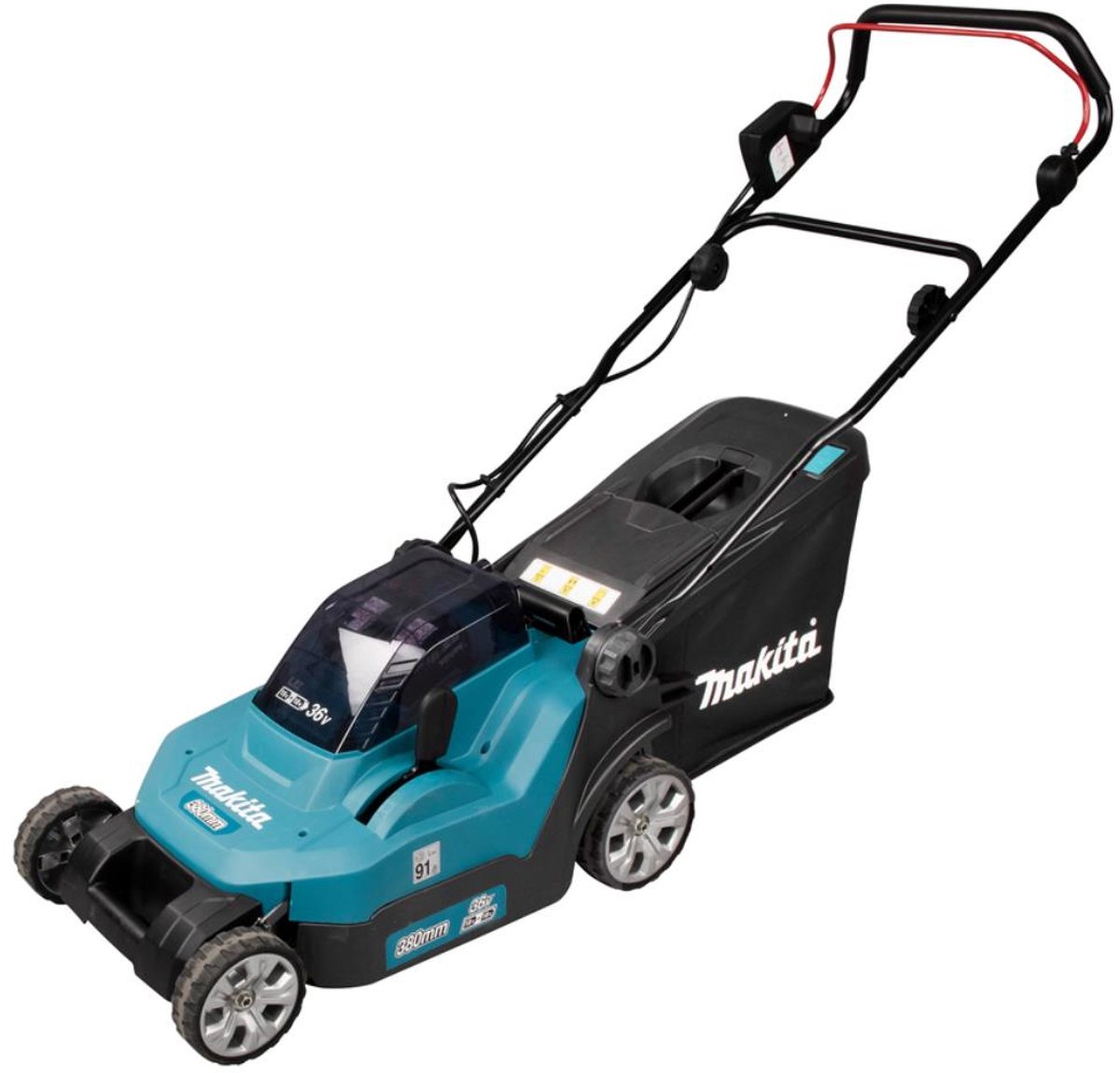 Makita grasmaaier - DLM382CM2 - 2x18 V - 38 cm - incl. 4,0 Ah accu (2 st) en duolader – foto 4