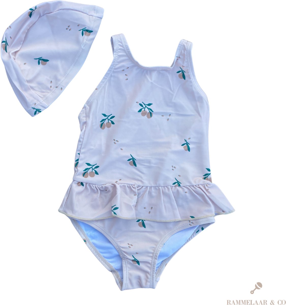 Rammelaar&Co Badpak Olive Charm – Badpak Meisjes – Maat 18-24 maanden
