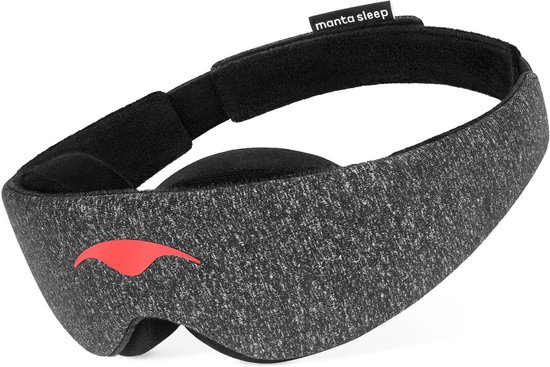 Verduisterend Oogmasker Voor Verdieping Oogcontour Geen Druk Ademend 3D Slaapmasker Verstelbare Band Voor Reizen Thuis Middagdutje Zwart