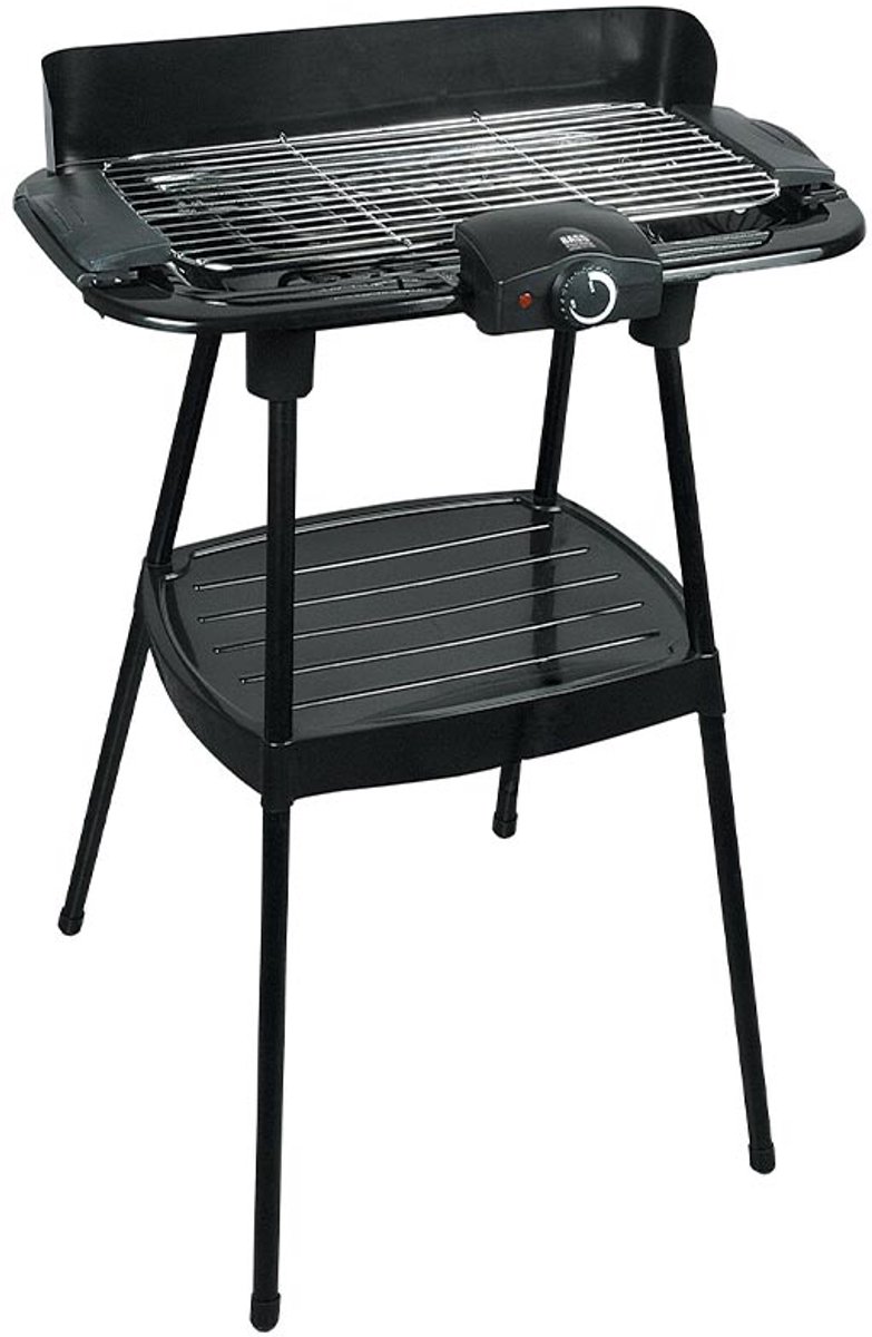 2 in 1 elektrische grill, vrijstaand en tafelmodel, 46 x 23 cm