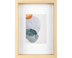 Walther Shape - 3D FSC Houten lijst - Fotoformaat 21x29,7cm - Kunstglas - Berken