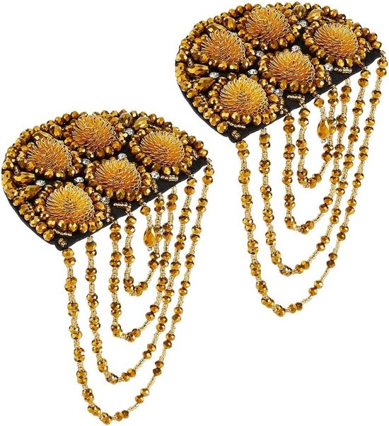 WEBEEDY 2 stuks kwastjes Epaulet strass schouderbord