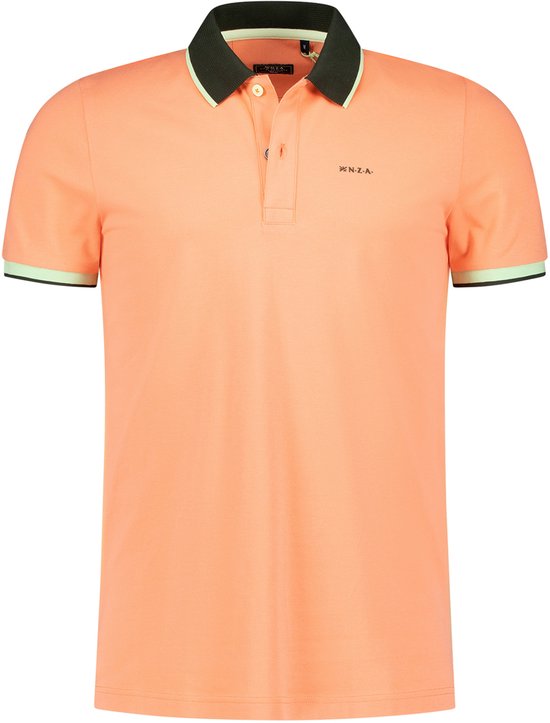 NZA New Zealand Auckland - Polo manches courtes - Homme - L - Corail - Katoen - 25CN131 Elian