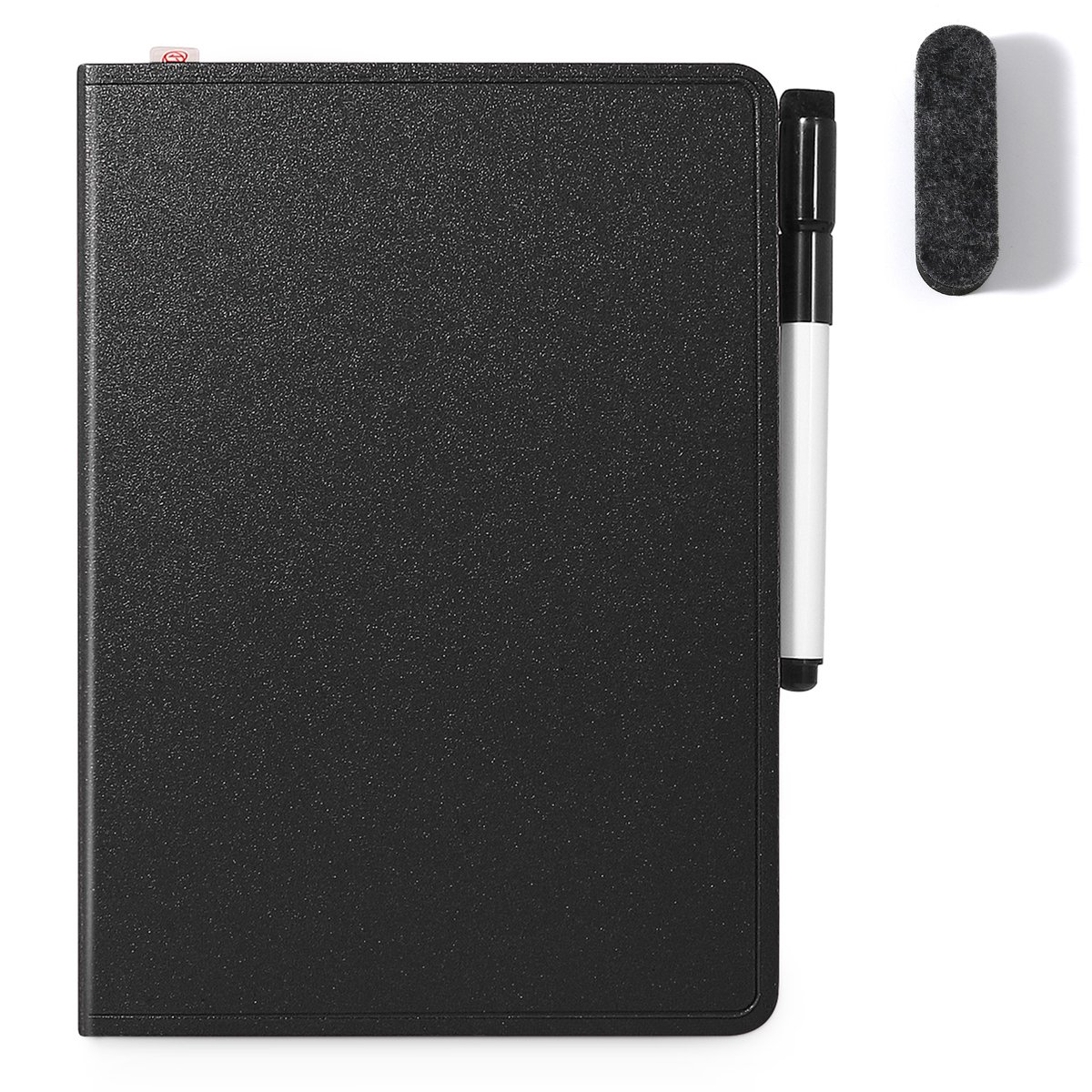 AGM Uitwisbaar notitieboek - Whiteboard notitieblok - A5 - Zwart