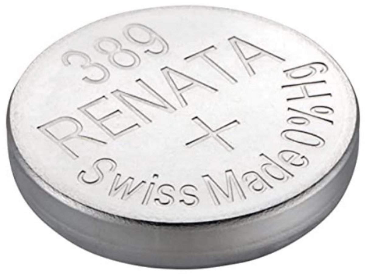 Renata 389 SR1130W zilveroxide knoopcel horlogebatterij 2 (twee) stuks