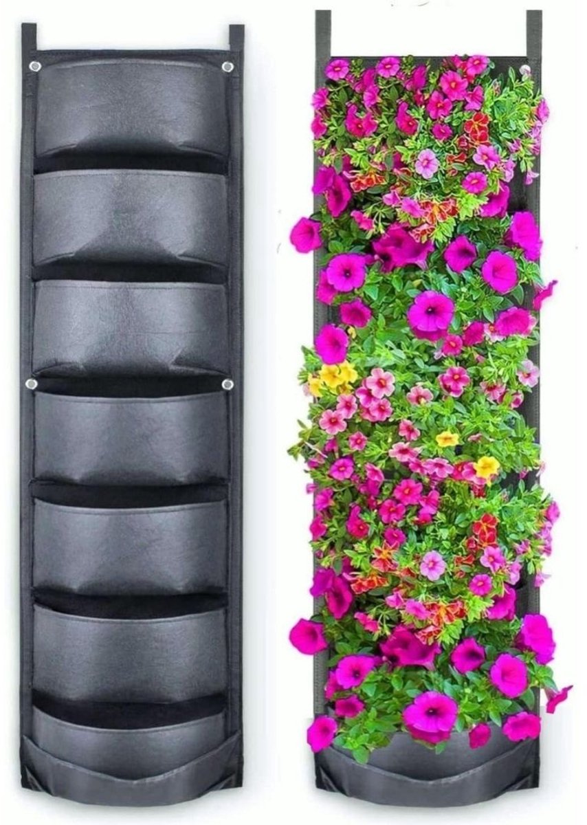 Zylo® Verticale Tuin met Watersysteem - Verticale Moestuin - Watersysteem - Zwart - ‎13cm x 30cm x 115cm