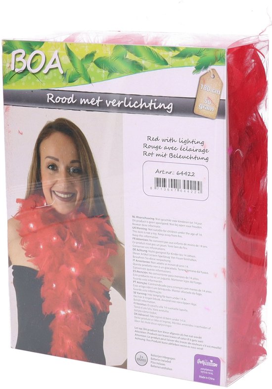 Accessoire de déguisement avec Boa noir en plumes de 1.80m (x1) REF/21601