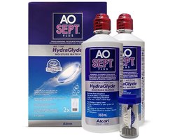 AOSEPT® Plus with HydraGlyde | 2x 360ml | Duopack - 2 lenshouders