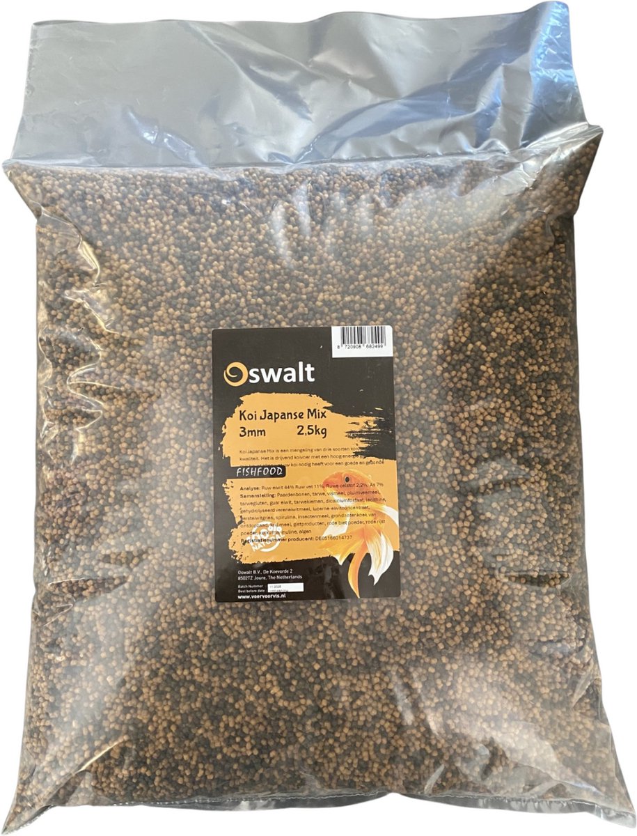 Oswalt Japanse Mix - Koivoer - 2,5kg - 3mm