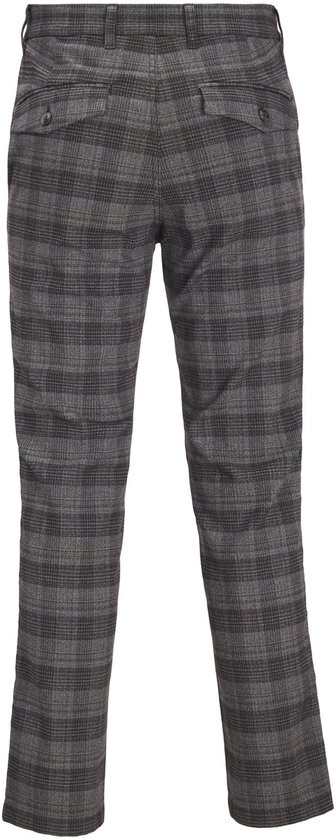 JACK & JONES Ollie Louis Winter Chino coupe classique - chino homme - à carreaux rouge bordeaux - Taille : 29/32