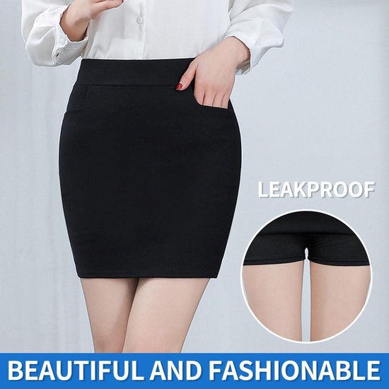 Oyamiki Rok Dames Zomer Hoge Taille met Shorts Ruches Zomerrok Licht Elastische Tailleband Broekrok Kort Gelaagde Zoom Mini Skort, wit, L