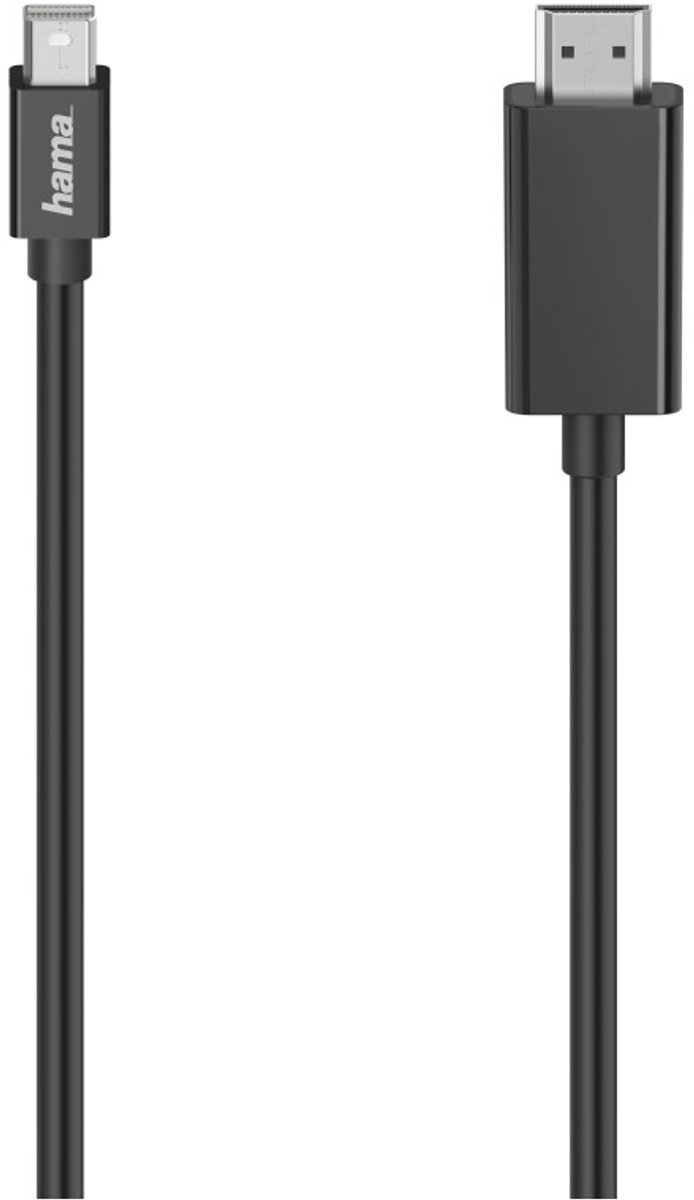 HAMA 1.5M 4K MINI DISPLAYPORT MALE TO HDMI MALE