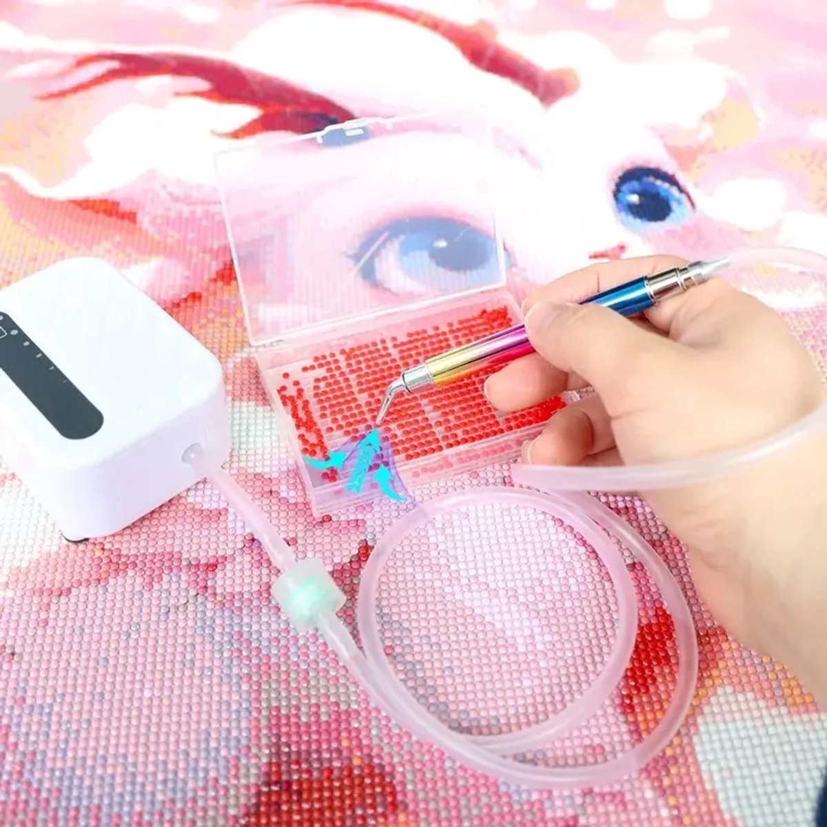 Hoe gebruik je een elektrische diamond painting pen