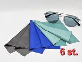 6 felgekleurde brillendoekjes / microvezeldoekjes van hoge kwaliteit / zonnebrildoekjes / doekje / Aland optiek / Chiffons de Nettoyage, Lot de 6, en Microfibre Surchoix pour Lentilles, Lunettes, Ecrans, Tablettes, Glasse