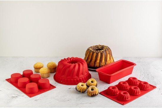 Backefix Silikon Muffinförmchen 24 Stück - 7,5 x 4 cm und