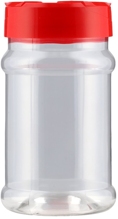 Strooibus Kunststof 330 Ml Met Rode Deksel - De Kruidenbaron Strooibus Kunststof 330 Ml Met Rode Deksel - De Kruidenbaron