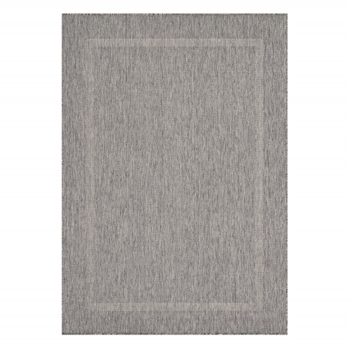 Ayyildiz Relax Vloerkleed – Grijs – Laagpolig Kaderdesign – Voor Binnen & Buiten – 240x340 cm