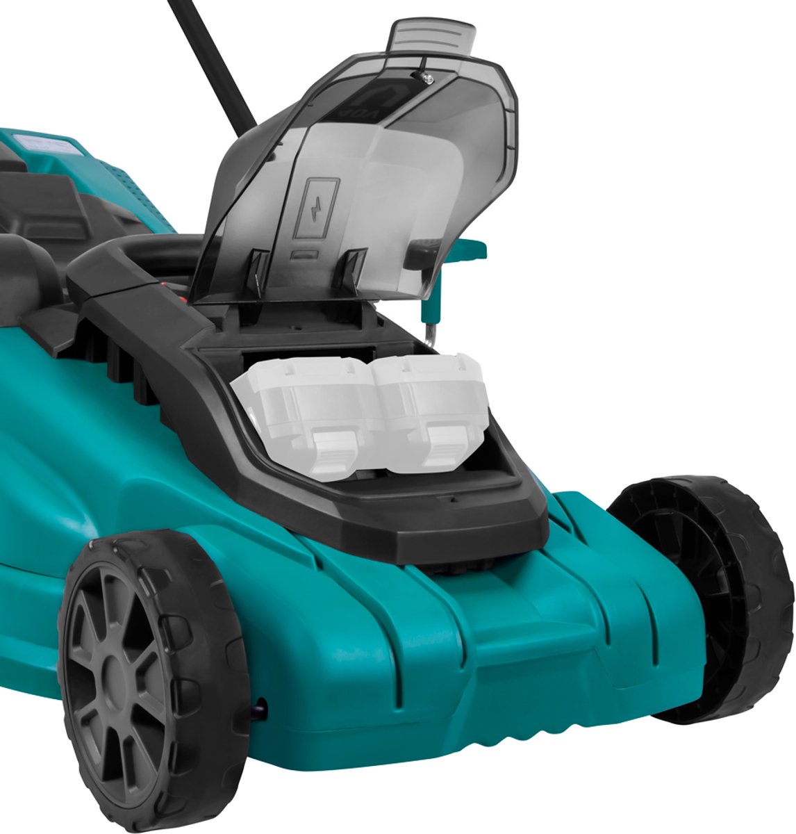 VONROC Accu Grasmaaier – 40V – 38 cm maaibreedte - Vier instelbare maaihoogtes: 35/45/55/65 mm - Incl. 45L Opvangbak - Excl. Accu’s en snellader – foto 3