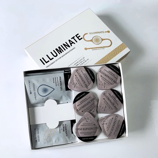 Illuminate Restart Kit – Oxygen Pods – Oxypods – Zuurstoftherapie voor pigment & glow – Verhelderende gezichtsbehandeling – 6 pods + 6 gels + 6 serums