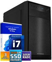 Intel Compleet PC | Intel Core i7 | 32 GB DDR4 | 1 TB SSD | Windows 11 Pro + WiFi & Bluetooth