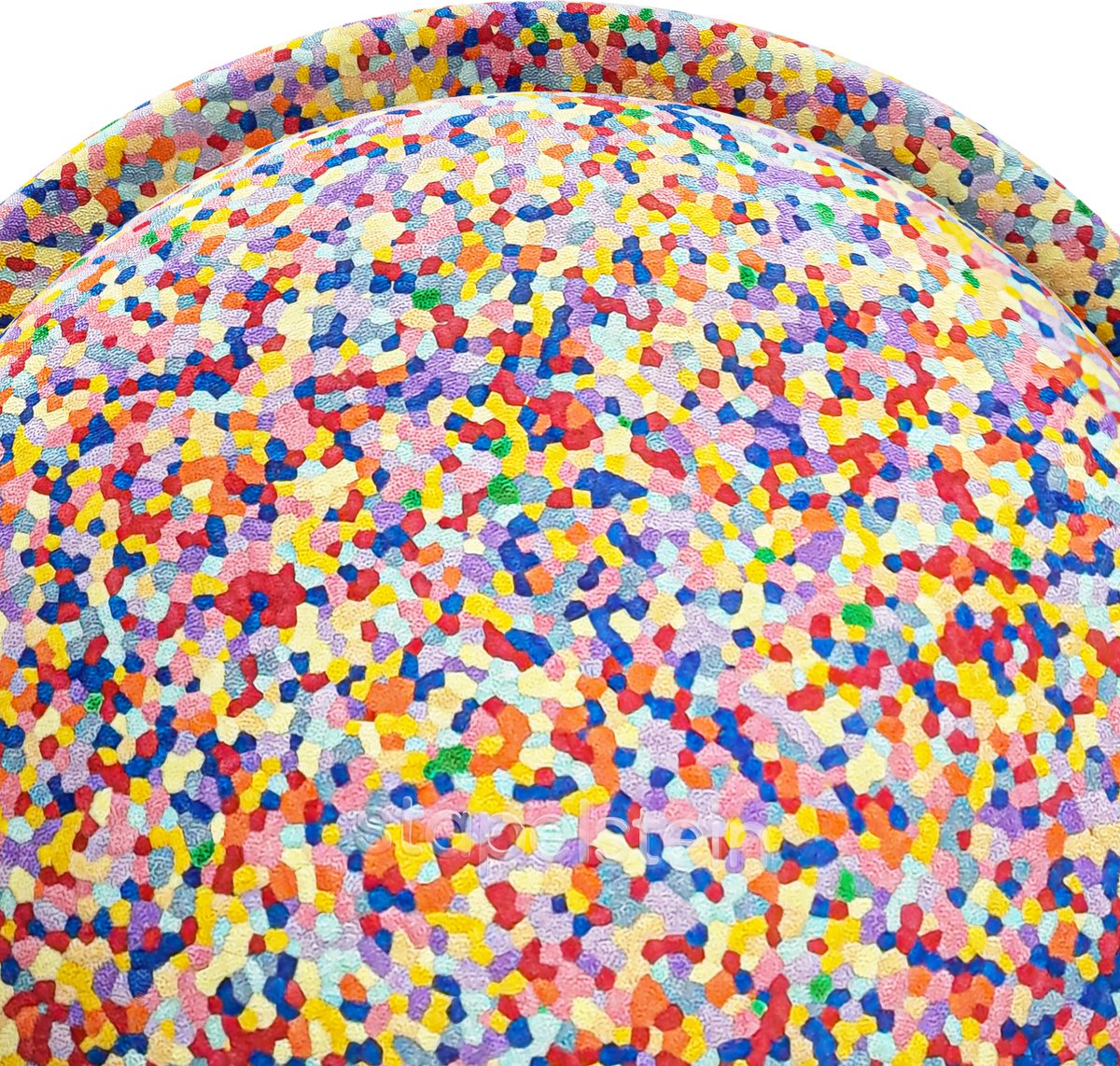 Stapelstein | ORIGINAL | Superconfetti met lichtgroen | 1 Steen