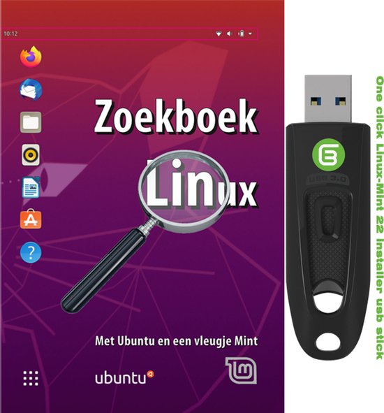 Linux-Mint 22 en Ubuntu 24.04 automatische installatiestick voor windows 10/11 computers + handboek