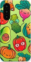 Étui Casetastic Convenant pour Samsung A56 / A36 - Étui Duo-layer Protecteur Élégant - Mélange de Légumes Cartoon
