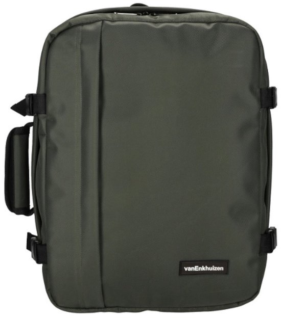 KLM & Transavia Rugzak 40x30x20 cm - Maximale Inhoud - Handbagage Tas 40x30x20 - Underseater - 15 inch Laptopvak - Olijf Groen